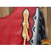 HILASON Maroon Bull Riding Leather Western Chaps - Rodeo Bull Riding Gear - Buy Online on GoSupps.com