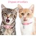 LLHK 2 Pack Reflective Breakaway Cat Collars & Name Tags - Adjustable Safety Collar for Cats - Personalized ID Tag - Pink - Buy Online on GoSupps.com