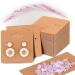 WILLBOND Earring Card Holder Jewelry Display Cards  Earring Backs and Self Sealing Bags Cellophane Bags for Earrings Necklace Jewelry Display ()
