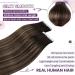 Buy Laavoo 55cm Brown Ombre Tape-In Real Hair Extensions - 20pcs Remy Balayage #2/8/2 | Invisible 50g - Buy Online on GoSupps.com