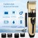 Professional Hair Clippers Kit for Men & Kids - Cordless Rechargeable Trimmer Set with 5 Speed Adjustment and 4 Guide Combs - Buy Online on GoSupps.com