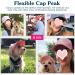 Pawaboo Pet Baseball Cap - 2 Pack Pet Family Hats with Ear Holes & Adjustable Chin Straps Medium Blue Sun Protection Caps for Dogs - Buy Online on GoSupps.com