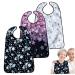 Adult Bib for Men and Women 3Pcs Waterproof Bibs Adult Bibs for Elderly Washable Reusable Clothing Protector for Adults 19.7x29.5'' Desktop Supplies