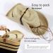 UPF 50+ Wide Brim Straw Sun Hat with Wind Lanyard - Beige/Brown, One Size - Buy Online on GoSupps.com