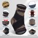 Plantar Relief Copper Ankle Bandage - Adjustable Support for Men & Women | 2 Pairs for Sprained Ankle & Plantar Fasciitis Relief - Buy Online on GoSupps.com