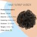 CAISHA XXL Brown Curly Messy Bun Scrunchy Updo for Bridal Hairstyle | Voluminous Hairpiece HW9 - Buy Online on GoSupps.com