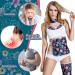 Buy Timgle 4 Pcs Castor Oil Pack Kit - Adjustable Flannel Wraps for Neck Breast Waist & More | Reusable Anti Oil Leak | Perfect for Liver & Knee Relief - Floral Style - Buy Online on GoSupps.com