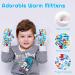 Blue Dinosaur Toddler Waterproof Mittens | Fleece Lined Baby Boys Girls Winter Gloves | Kids Snow Ski Mittens for 3M-5T | 3-12M Size (No Thumb) - Buy Online on GoSupps.com