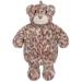 Leopard hot water bottle with soft cover natural rubber 1l