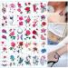 Waterproof 3D Butterfly Temporary Tattoo Sticker - 60 Sheets for Women - Buy Online on GoSupps.com