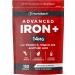 Iron Tablets High Strength | Iron Complex with Vitamin C Folic Acid & Vitamin B12 | Supplement for Men & Women | 180 Vegan Tablets | by Horbaach