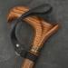 Asterom Handmade Leather Cane Strap - Stylish Wrist Strap for Canes and Walking Sticks Black - Buy Online on GoSupps.com