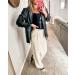 Vetinee High Waisted Wide Leg Dress Pants for Women - Vanilla Ice | Business Office Trousers with Pockets - Buy Online on GoSupps.com