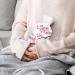 Cherry Blossom Hot Water Bottle with Plush Cover - Hand Warmer for Adults & Kids | 26.5x15.3cm - International Shipping Available - Buy Online on GoSupps.com