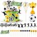 29 Pieces Soccer Cake Topper Soccer Ball Player Cake Decorations Soccer Figurine Soccer Birthday Cake Decoration for Boys Birthday Decorations Sports Themed Party Decorations Supplies