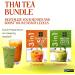 Thai Milk Tea Bundle - 14 Sachets with Ranong 3 in 1 Instant Thai Tea Mix and Ranong Matcha Green Tea Latte Instant Mix Including Mint Retail Boba Tea Straws - Buy Online on GoSupps.com