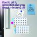 Shop PILL IT Daily Scratch Off Stickers | Pill Reminder & Medication Tracker for Kids Pets & Travel - Buy Online on GoSupps.com