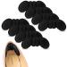 Heel Pads for Shoes That are Too Big 4 Pairs Foamed Cotton Heel Cushions for Pain Relief & Tighter Fit Filler Improved Shoe Fit and Comfort (Black)