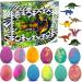 Bath Bombs for Kids - 12 Colorful Dinosaur Surprise Egg Fizzies | Safe Spa Gift for Boys & Girls - Buy Online on GoSupps.com