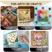 8pcs Wood Canvas Panel Set - Unfinished Wood Boards for Painting & Crafts | 4 Sizes | Gallery Wall Canvases with Wood Hangers - Buy Online on GoSupps.com
