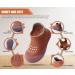 Dookeh Baby Shoes Non Slip Soft Sole Sneakers 9-12 Months (A3 Cherry) - Toddler First Walking Shoes for Boys and Girls - Buy Online on GoSupps.com