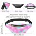 Unicorn Castle Glitter Sports Bag - 12cm x 32cm Women's Hip Pocket Belt Bag for Cycling & Camping - Stylish Blue & Purple Design - Buy Online on GoSupps.com