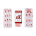 KISS LoveShackFancy x imPRESS Citrus Candy Press-On Nails | Limited Edition Medium Almond Pink Manicure Set | Includes Prep Pad Mini Nail File Cuticle Stick & 30 Nails - Buy Online on GoSupps.com