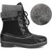 DREAM PAIRS Women's Mid Calf Waterproof Winter Snow Boots in Black-01 - Size 8 - Buy Online on GoSupps.com