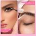 50 Pieces Micro Eyebrow Brush Eyebrow Brush with Cap Brow Lamination Brush Eyelash Brow Brush Lash Filler Eyebrow Lash Lift Tools for Eyelash Lift Extensions Brow Clean(Black+White) - Buy Online on GoSupps.com