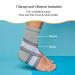 ZenToes Ankle Support Brace | Adjustable Compression Sleeve for Men & Women | Prevent Sprained Ankle Injury | Gray Wide Width | Easy to Use - Buy Online on GoSupps.com