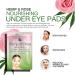 CLAIR BEAUTY Hemp & Rose Under Eye Mask Patches - Moisturizing & Replenishing - 5 Pairs - Buy Online on GoSupps.com
