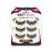 Laflare 3D NY Mink Eyelashes Multipack 100% Real Mink Hair Lashes Luxury Makeup Natural Light Trendy Variety Reusable 3 Pairs Value Pack (NYVP47)