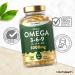 High Strength Omega 3 6 9 Capsules | 3000mg | 120 Softgels | Triple Omega 369 with EPA DHA & ALA | Fish Oil Flaxseed Sunflower | Horbaach - Buy Online on GoSupps.com