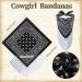 Cowboy Hat Disco Fringed Bandana | Adjustable Neck String | Paisley Bandanas for Women Men - Black - Buy Online on GoSupps.com