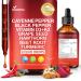 12-in-1 Cayenne Pepper Drops Supplement Liquid 3000mg + 10:1 Liposomal Tech with Berberine Ceylon Cinnamon Hawthorn Berry Vitamin D3 K2 E Beet Root Turmeric Black Pepper Grape Seed Extract