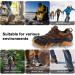 KEEPBLANCE 24-Spike Ice Grips Crampons Traction Cleats for Fishing, Walking, Climbing - Black Large - Buy Online on GoSupps.com