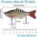 5pcs Segmented Multi Jointed Swimbaits for Bass Trout | Slow Sinking Bionic Hard Bait for Freshwater Saltwater Fishing - 3.94 inch, 0.5oz - Buy Online on GoSupps.com