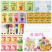 56Pcs Spa Party Supplies Set Including 8 Spa Kits with Facial Masks Eye Patches Hand Cream Lip Balm Foot Bath Bombs Ideal Gift for Sleepover Spa Day Slumber & Birthday Party Favors 56Pcs Multicolor