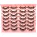 Buy Royaomis Clear Band Russian Strip Lashes - C/D Curl Wispy Faux Mink Eyelashes 14 Pairs for Natural Look | International Shipping Available - Buy Online on GoSupps.com