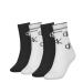 Calvin Klein Women's Crew Socks White/Black ONE Size (Pack of 4)