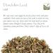 Loewenwenzahn Tea Leaves - Organic Dandelion Leaf 100g | Buy Dried Loewenwenzahnblatt Online - International Shipping Available - Buy Online on GoSupps.com