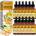 12 Pack Ginger Oil Lymphatic Drainage Massage Oil, Belly Drainage Ginger Oil, Lymphatic Drainage Ginger Oil - Arnica Ginger Oil for Lymphatic Drainage, Plant Aroma Oil Ginger Essential Oil Gift Set