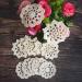 TOSSEY 12PCS Mini Vintage Handmade Crochet Doilies Flowers 100% Cotton Crochet Doilies Appliques Patches for Clothing Headbands Hats Gift Package Need (Beige) Beige 3" - Buy Online on GoSupps.com
