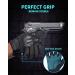 Liovoras Tactical Gloves for Men - Hard Shell Knuckle Protection, Leather Palm - Ideal for Riding, Shooting, Combat, Airsoft - Large Black - Buy Online on GoSupps.com