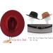 Melesh Wide Brim Unisex Belt Buckle Fedora Hat in Black - Classic Style - Buy Online on GoSupps.com