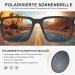Wrimen Polarized Sunglasses for Men - Retro Classic UV400 Protection Black Frames & Gray Lenses - Perfect for Travel & Camping - Buy Online on GoSupps.com