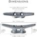 ZUJARA 4 inch Dock Cleats 10-Pack - Galvanized Iron Boat Cleats for Marine or Decorative Use - Buy Online on GoSupps.com