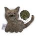 Catlabs sustainable cat toys 'Cuddly cat' with catnip |Fair manual work for your cat |Made of natural sheep wool without polyester |Filling from 100% catnip |Refillable