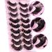 False Eyelashes 6D Mink - 9 Pairs Dramatic Fluffy Natural Curly Lashes - Thick Fake Eyelashes - 3 Styles - Buy Online on GoSupps.com