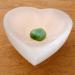 Selenite Heart Chakra Stone Set in a Bowl - Healing Crystals for Balance and Harmony - Buy Online on GoSupps.com